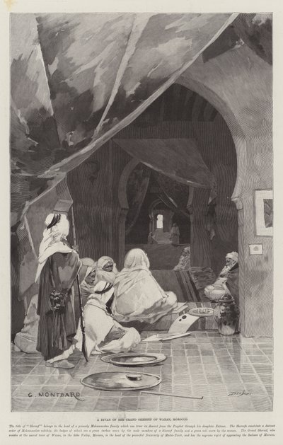 Ein Diwan des Großscherifs von Wazan, Marokko von Charles Auguste Loye